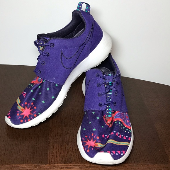 Nike Shoes - Nike Roshe Run Purple Sneakers Sz 9